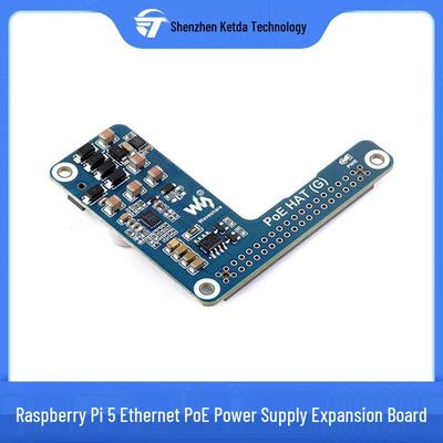Raspberry Pi 5 PoE Ethernet-Erweiterungsmodul - 802.3af/at Kompatibel mit Offiziellem Gehäuse