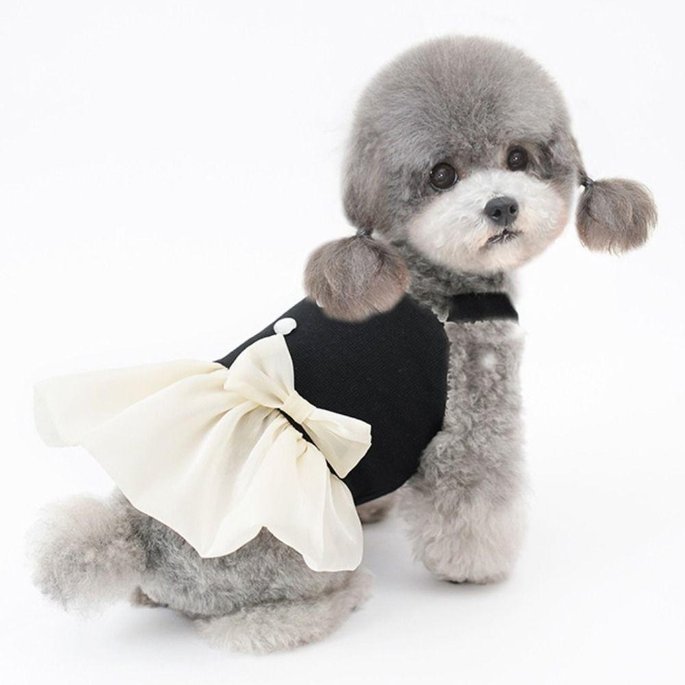 Soft Pet Princess Dresses Breathable Dog Vest Comfortable Cat Suspender Skirt  Kittens