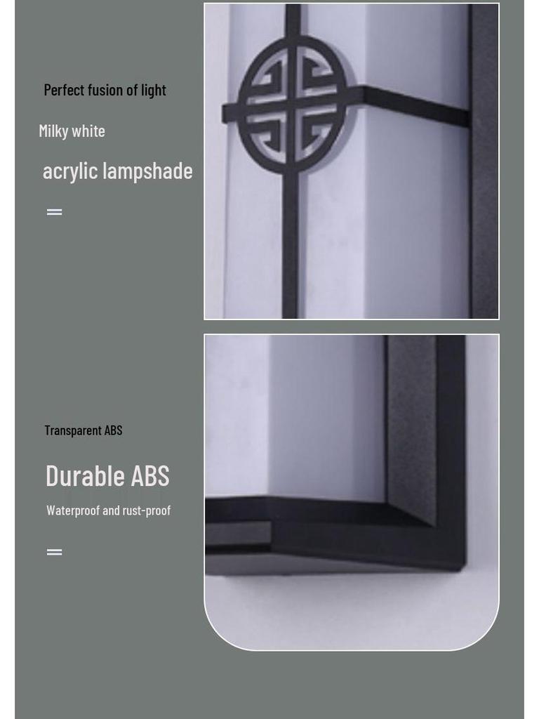 Waterproof LED Outdoor Wall Light for Staircase, Terrace, Corridor, Garden, Villa, or Aisle.