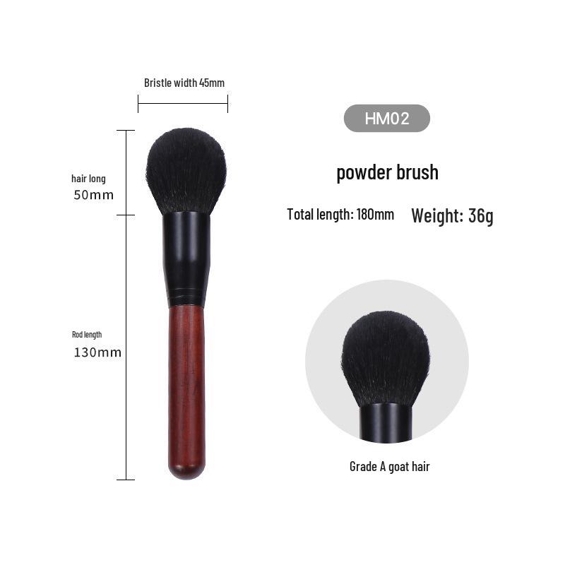 26-teiliges professionelles Make-up-Pinselset - Tierhaarpinsel für Lidschatten, Highlighter, Foundation und Rouge
