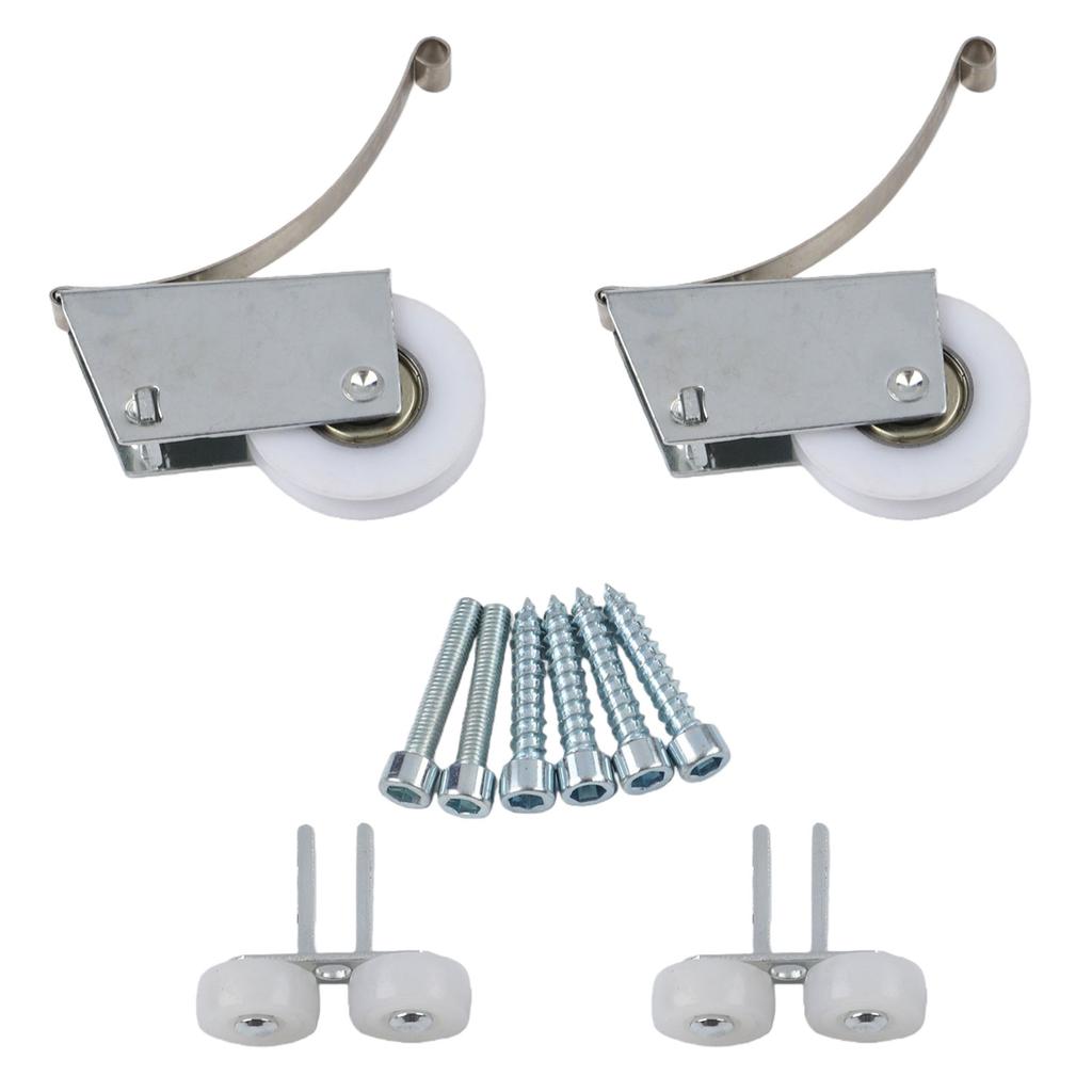 Comfortable Use Sliding Door Fittings Electroplating Treatment Enhanced Performance Silent Sliding Door Pulley