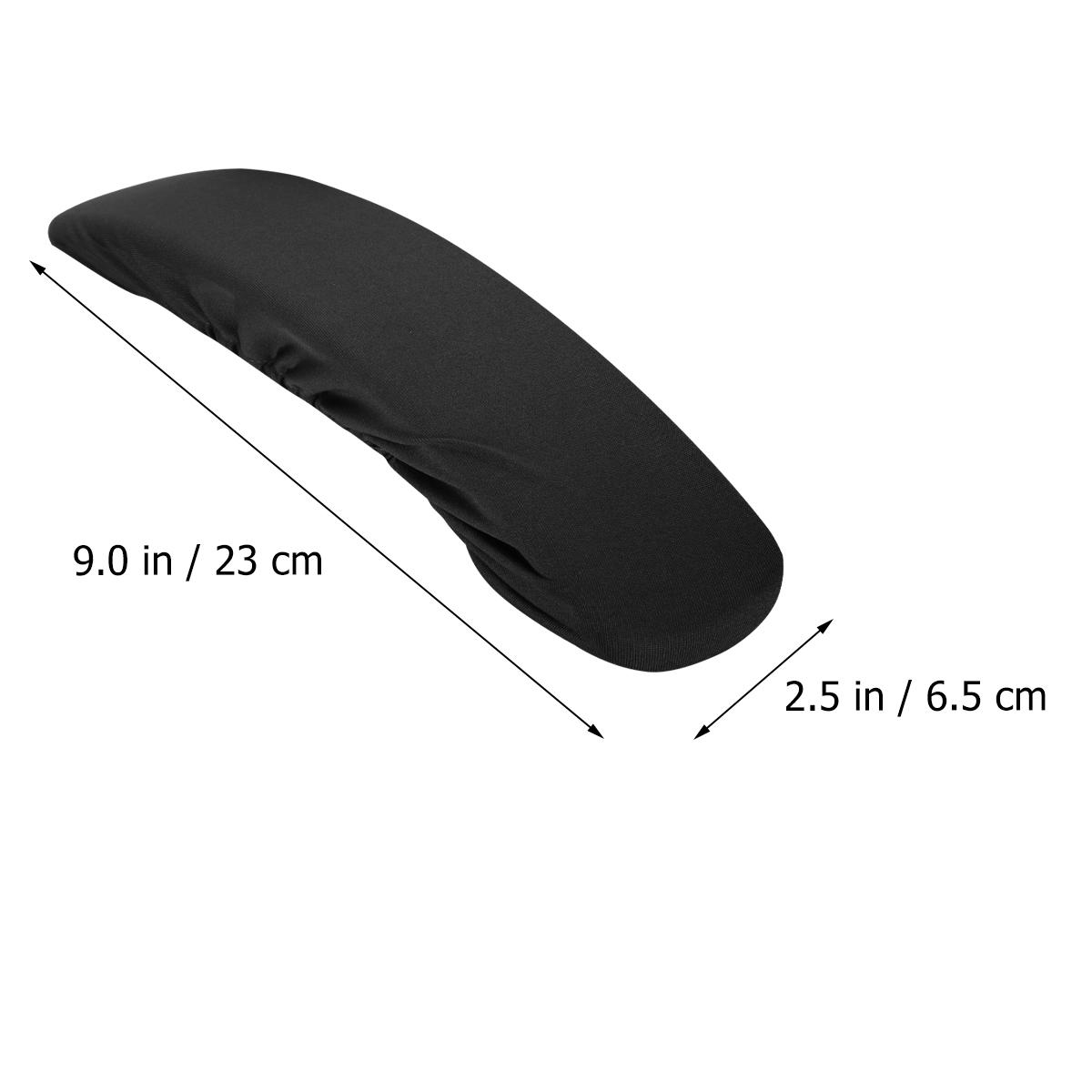 

2pcs Black Chair Handle Covers Fabric Armrest Slipcovers Soft Pads Gaming Office Recliner Elastic Dustproof Comfortable Cover чорний
