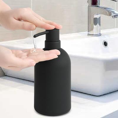 Schwarzer Seifenspender Leerer Seifenspender Zuhause Einfache Stile Lotion Spender
