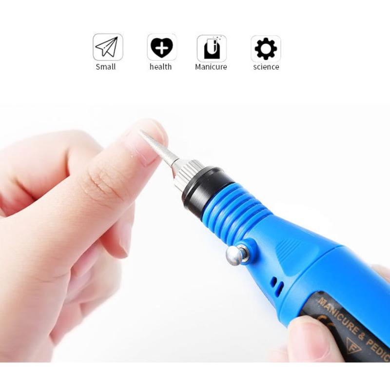 High quality new nail polishing tool alloy tungsten steel ceramic nail polishing head set polishing tool