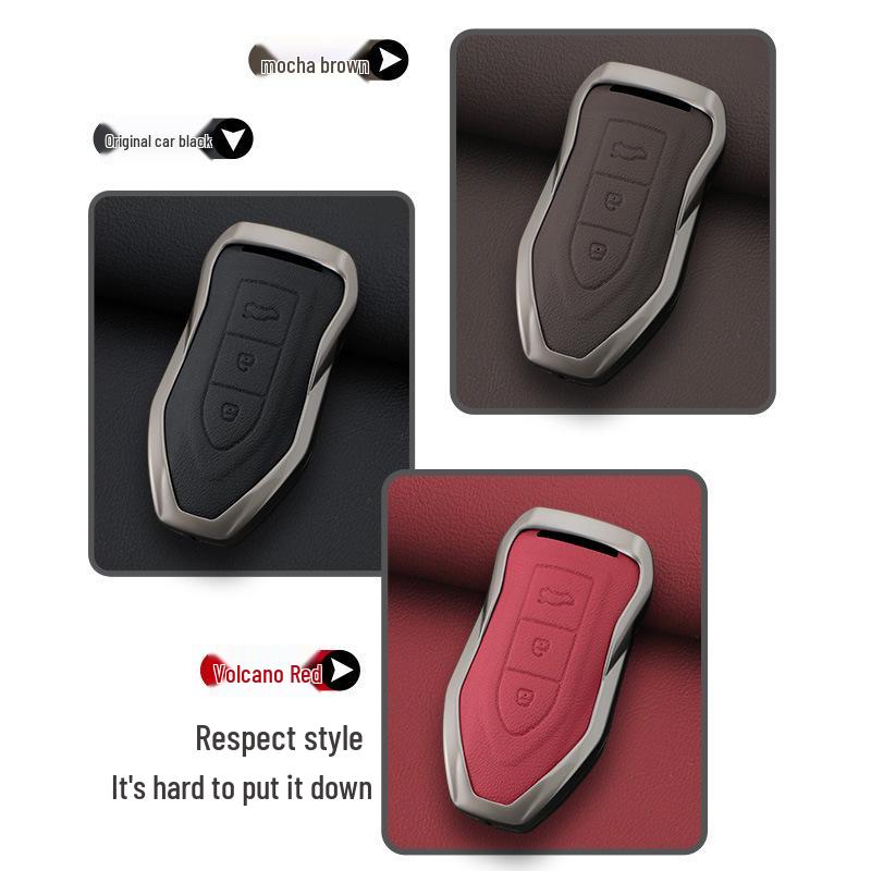 Genuine Leather Key Case for Cheetah CS10/CS9 Mattu Remote Control Key
