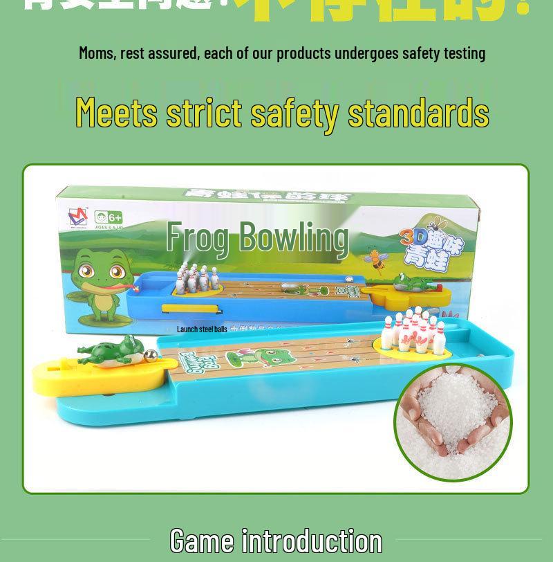 Mini Frog Bowling Marble Catapult Educational Toy for Kids