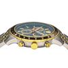 Versace Men's Sport Chrono Watch VEZCA0524, Quartz Movement, Water Resistant, Sapphire Crystal, Green Dial, Stainless Steel [Parallel Import]