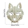 Wolf Schädel Kopf Maske Realistisch Gruselig Kopfbedeckung Horror Halloween Cosplay Requisiten Für Kinder Erwachsene Feiertag Schul Feste Spukhaus
