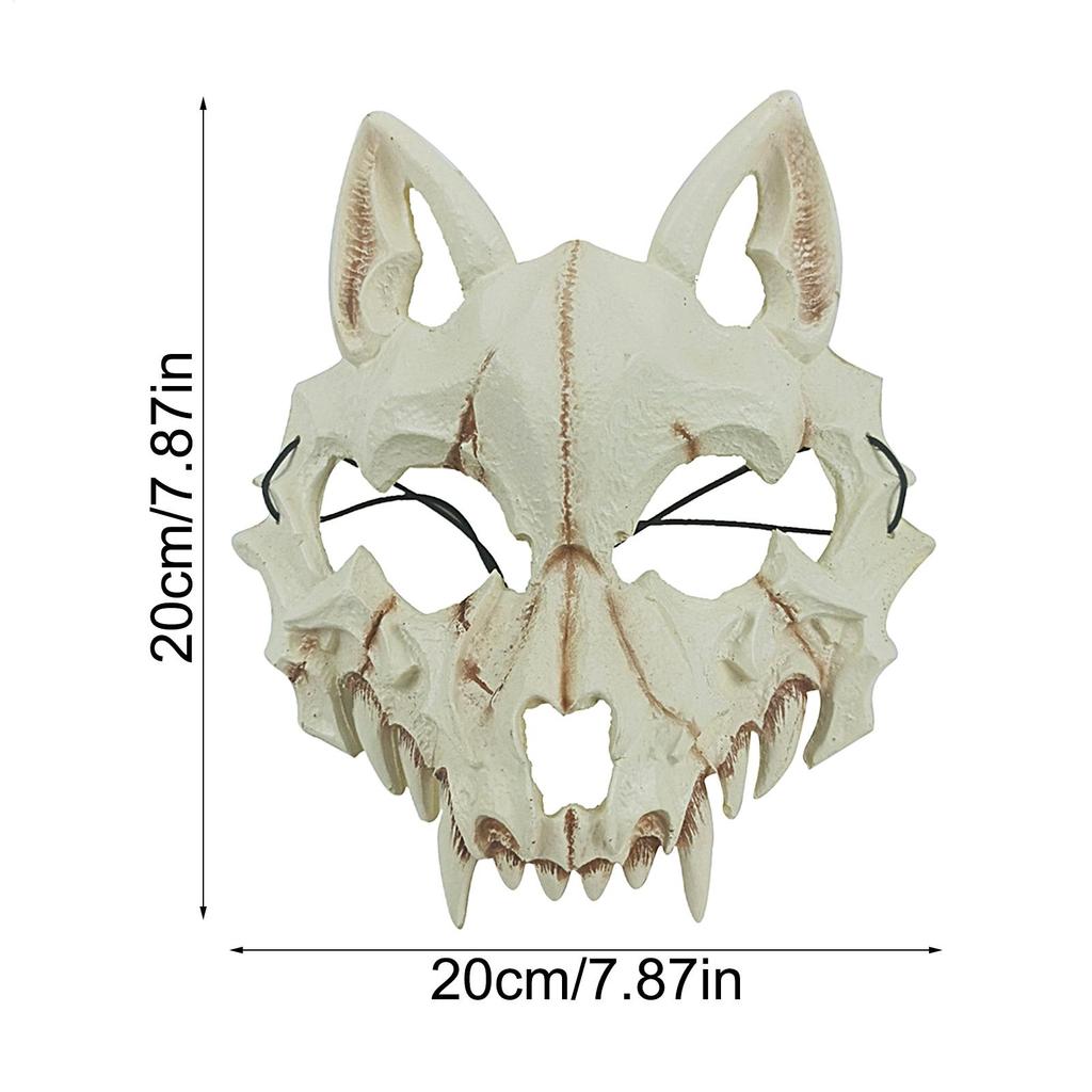 Wolf Schädel Kopf Maske Realistisch Gruselig Kopfbedeckung Horror Halloween Cosplay Requisiten Für Kinder Erwachsene Feiertag Schul Feste Spukhaus