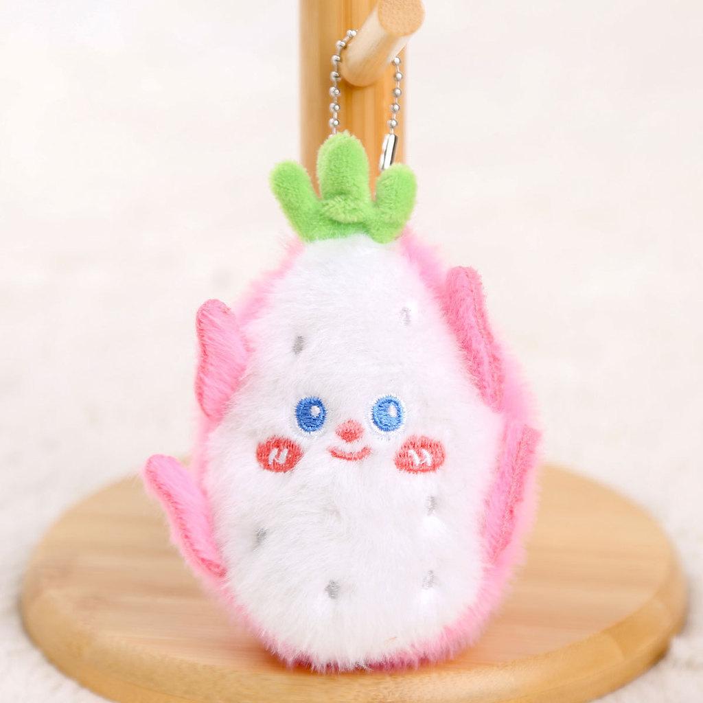 Watermelon Apple Eggplant Garlic Carrot Plush Keychain For Girls Accessory Bag