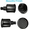 High Pressure Black Brass Shower Head with Filter and 360 Degrees Adjustable Swivel, Replacement for Bathroom Low Flow, Matte Black 2.8 Inch Heavy