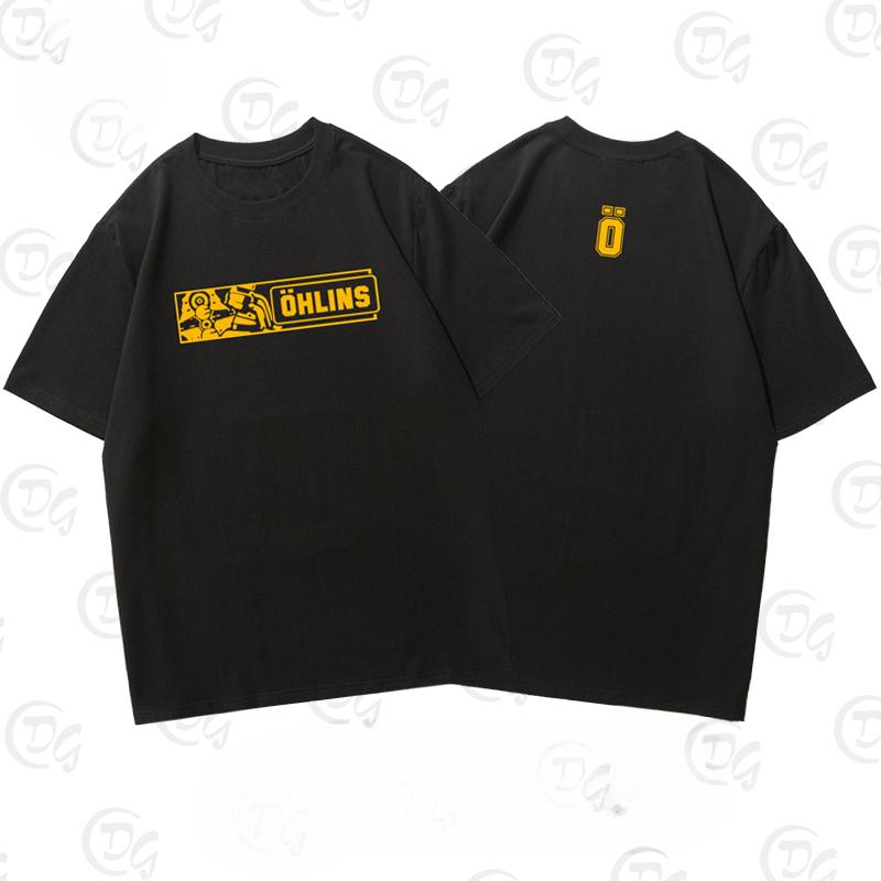 2025 Sweden OHLINS Motorcycle Shock Absorber Modified Short-sleeved T-shirt Male and Female Cyclists Riding Clothes