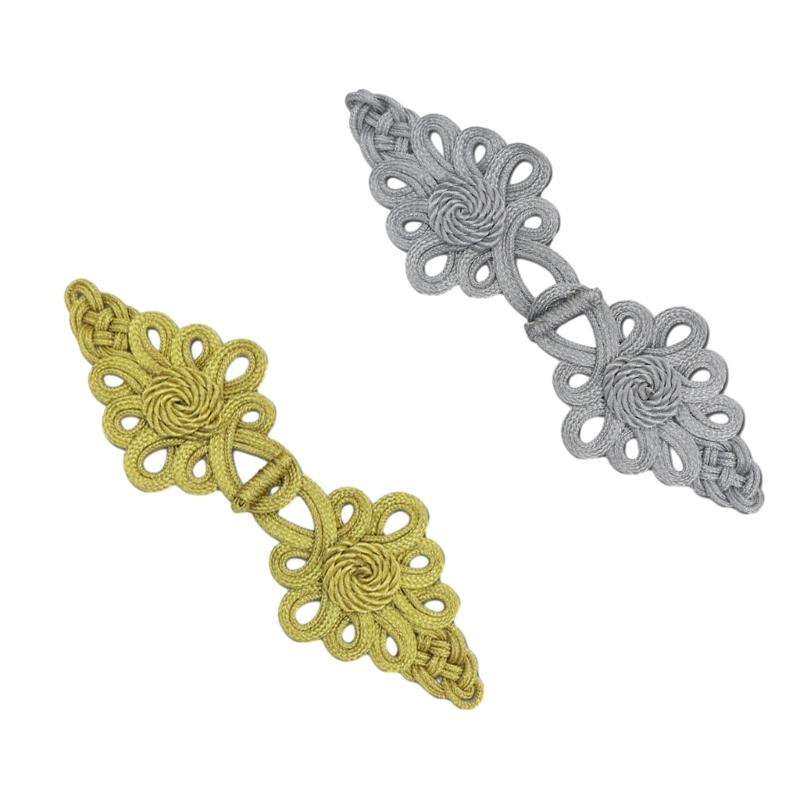 Chinese Knot Frog Buttons Sewing on Closure Fasteners for Traditional Cheongsam Scarf Cardigan Sweater Costumes Buckles