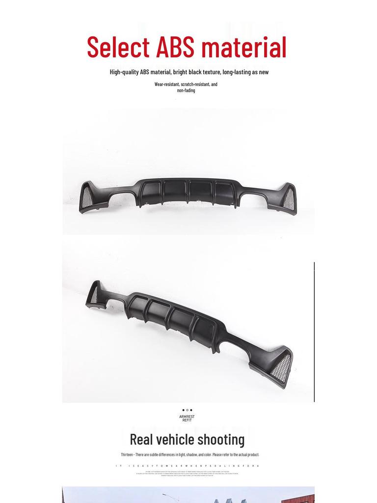 Compatible Front and Rear Lip Spoiler for BMW 4 Series 425i/430i with Quad Exhaust