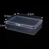 Transparent Rectangle PP Plastic Storage Box for Hardware & Electronic Components