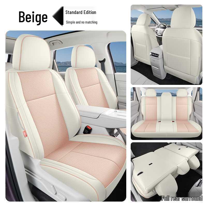Compatible Leapmotor LAFA5 Seat Covers: Full Coverage Perforated Leather Cushions for All Seasons, Fits 26 Models