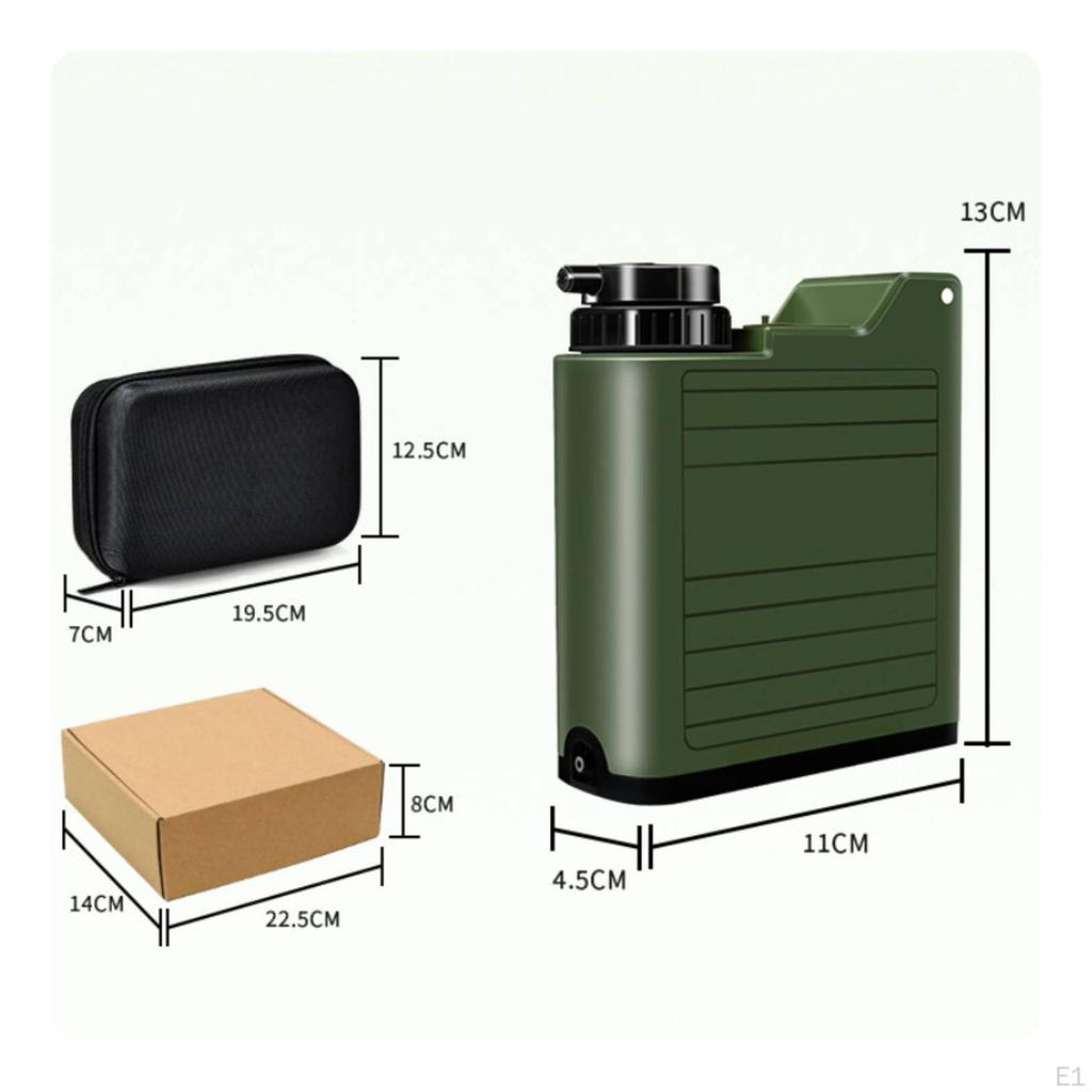 Portable Outdoor Water Purifier USB Charging Compact Hard Case