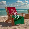 Custom Name Ultra-Soft Beach Towel with Fluminense FC Theme,Ideal for Pool - Camping, Diving - Perfect Travel Essential, Vibrant Beach Towel.