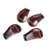 4pcs/Set Black Car Part Seat Foot Screw Protection Cap Decoration Cover Fit For Toyota Tundra 2014- Auto