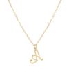 Elegant 26-Letter Uppercase Pendant Necklace: Simple and Fashionable European-American Clavicle Chain with Niche Design