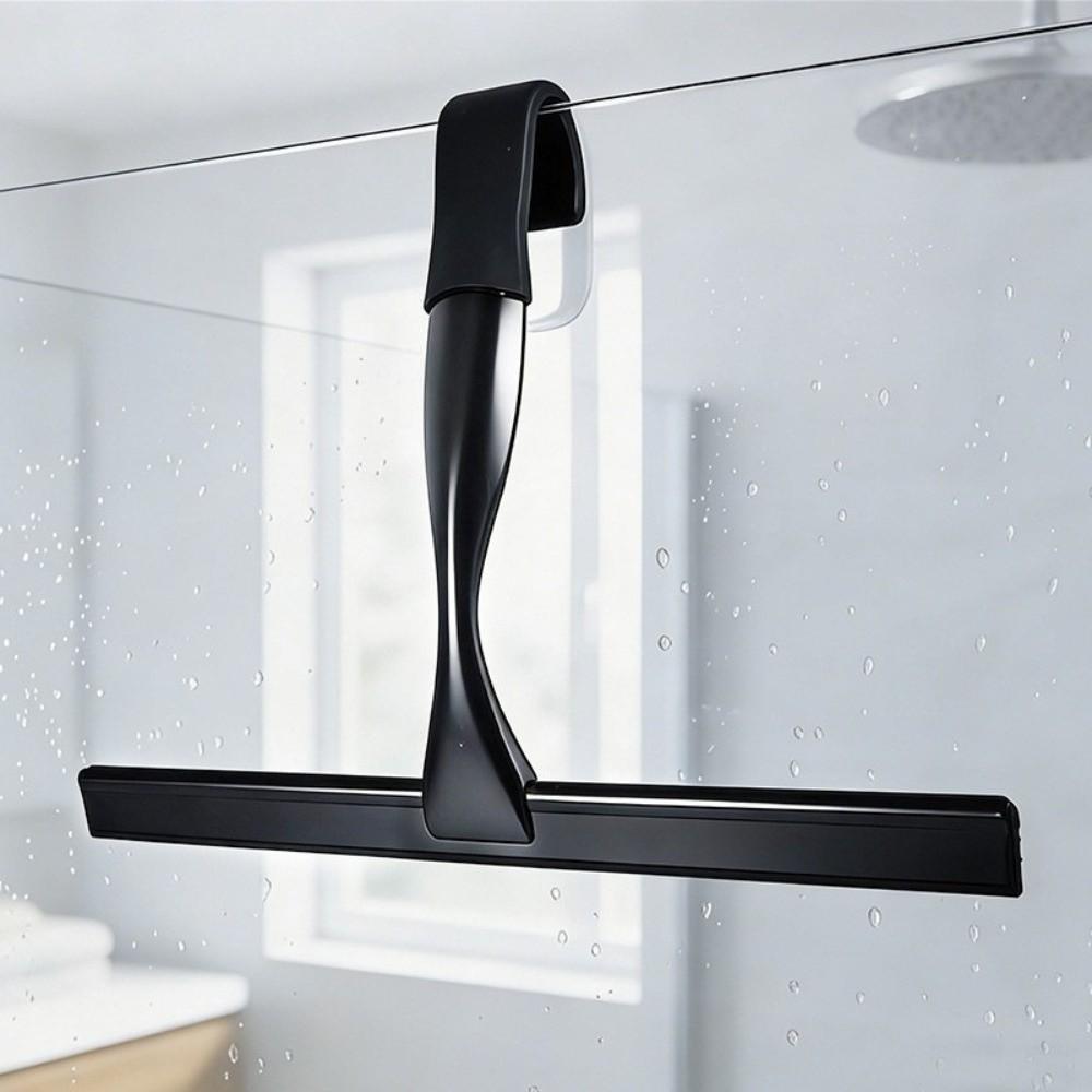 Stainless Steel Glass Wiper Hanging Window Wiper Cleaning Tool Shower Squeegee Kitchen