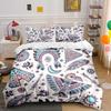 Native American-style Colorful Patterns Bedding Set for Kids Luxury Gift 3pcs Digital Print Comforter Set Soft Comfortable