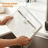 Wall Mounted Cutter Holder Scissors Organizer with Hooks Cutter Storage Rack for Peeler Dishcloth Sponge Brush Kitchenware