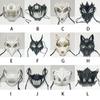 Japanese Halloween Anime Half Face Mask Animal Skeleton Mask Dragon God Skeleton Cosplay