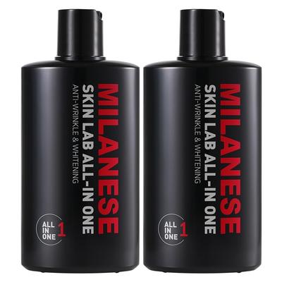 Uomo Milanese Skin Lab Cosmetics Tutto in Uno, 200ml, 2 unità