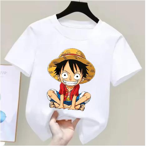 One Piece  Childrens Summer Animation TShirt  Luffy Zoro Nami Chopper  Cute Cartoon TShirt  Birthday Gift Top 100