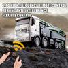 Concrete Pump Truck Toy, 2.4G Remote Control Diecast Construction Vehicles with Working Water Pump, Lights and Sounds