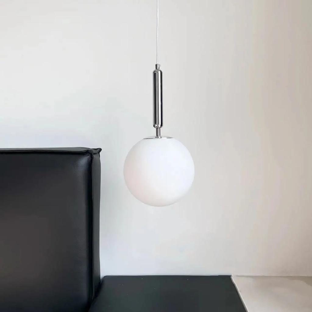 Nordic creative glass ball LED pendant light indoor kitchen pendant light luxury restaurant room decoration lighting fixture