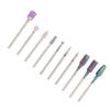 Nail Drill Bits Set Tungsten Steel Nail Art Grinding Head Dead Skin Removal Manicure Polishing Tool