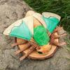 ZHONGXIN MADE Green Moth Plush Toy,Realistic Green Moth Stuffed Animal 11 Inch,Realistic Soft Large Moth Plush Model Toy,Unique Stuffed Animal Gift
