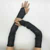 1pair Reflective Sequins Gloves Glitter Long Gloves Comfortable Breathable Glove for Costume Parties
