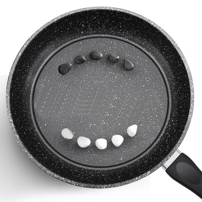 Maifan stenen koekenpan met antiaanbaklaag Huishoudelijke koekenpan zonder olieachtige damp Pannenkoekenpan Inductiekookplaat