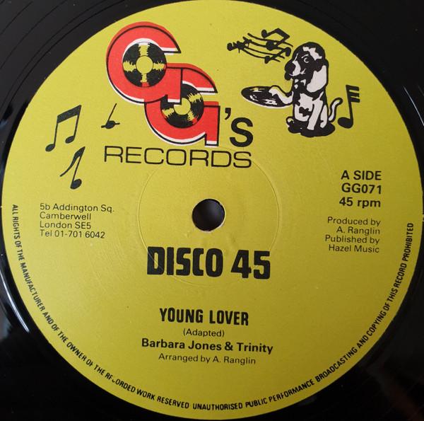 12inch Record BARBARA JONES & TRINITY - Young Lover GG071 GG's Records 1980 UK Reggae, Ska & Dub Used