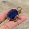 Faceted Blue Sapphire Pendant Electroformed Copper Pendant Very Pretty Gemstone Pendant Electroformed Jewelry Wedding Gift Handmade Pendant