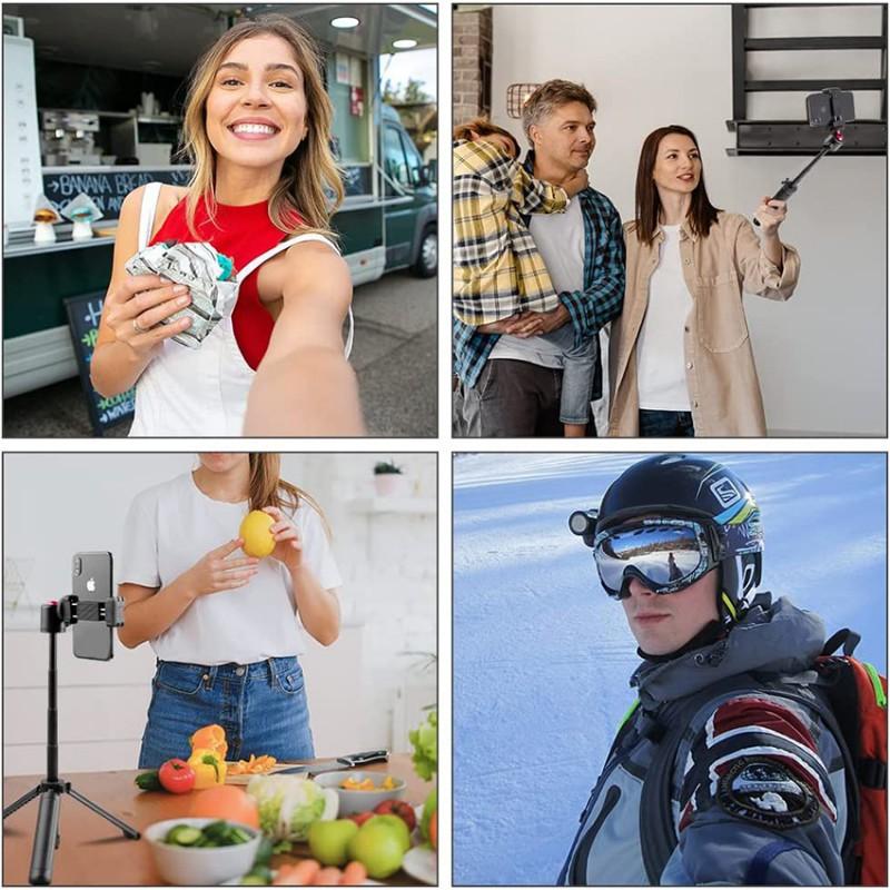 Mini Tripod Smartphone Action Camera GoPro DJI Osmo Mobile Desktop Selfie Stick Handheld Stand Adjustable 22-45cm