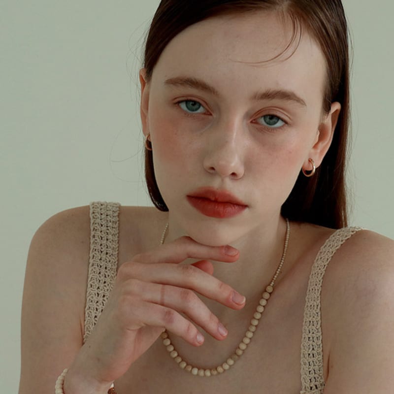 Less is more cream ball bracelet