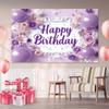 1Pcs Happy Birthday Backdrop Featuring Decoration Background Winter Backdrop Decorations For Photo Studio Photo Booth Christ