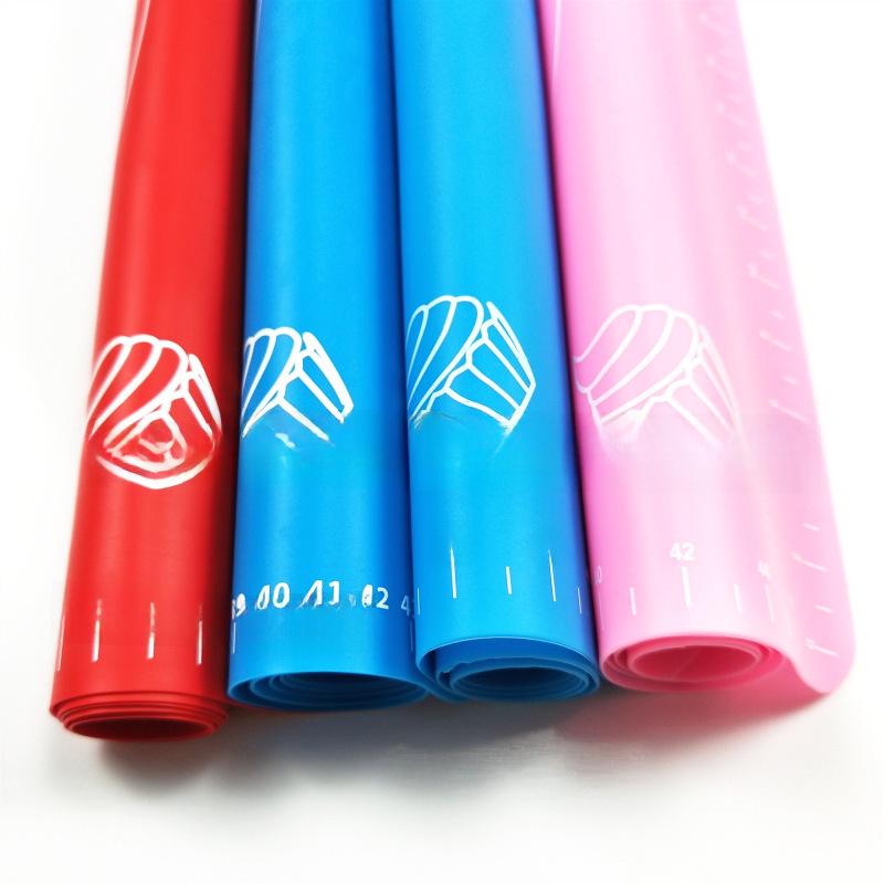 Thickened 50x40CM Kitchen Silicone Chopping & Baking Mat with Scale