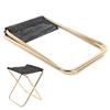 Aviation Aluminum Alloy Outdoor Portable Camping Mini Folding Stool Fishing Chairgolden