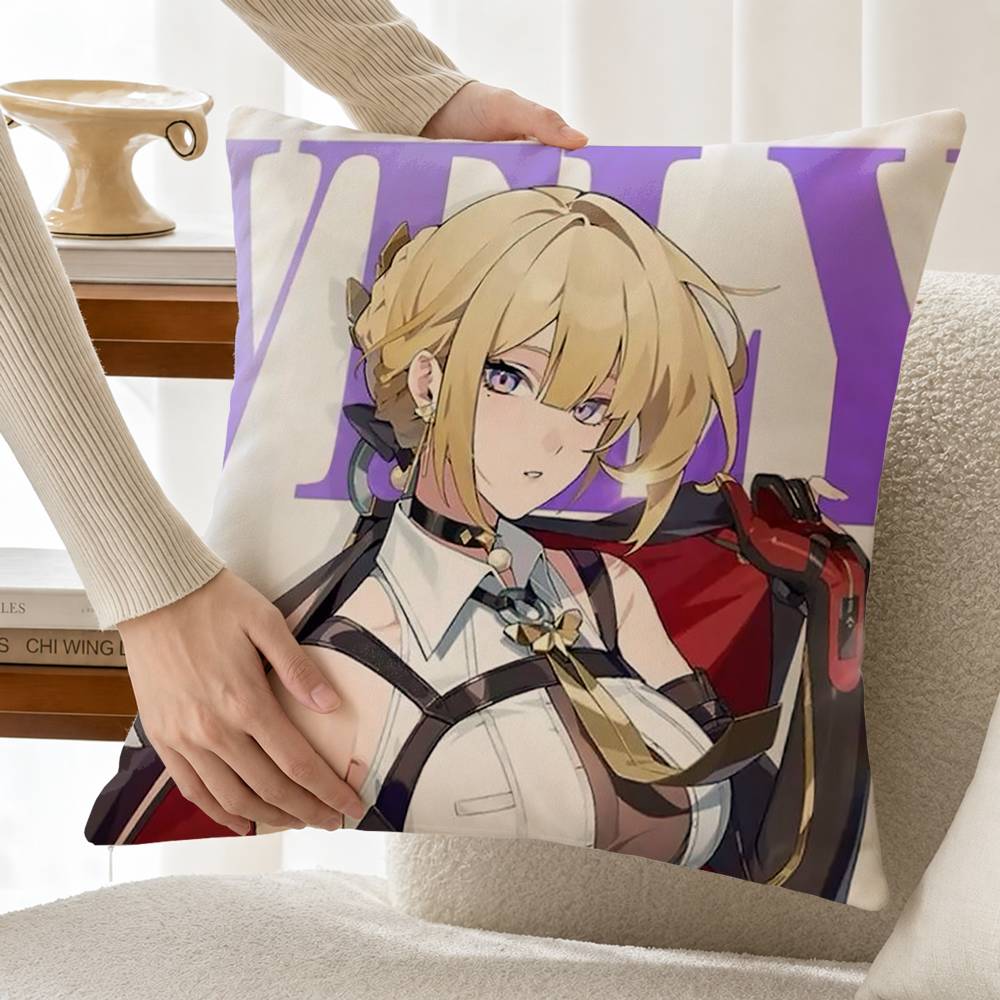 Zenless Zzz Eevelyn Custom Double Sided Print Square Pillow Cushion Cover
