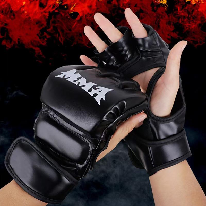 

Профессиональные боксерские перчатки с открытыми пальцами для взрослых и детей - Идеальны для саньда, муай-тай, фри-файта и тренировок с мешком