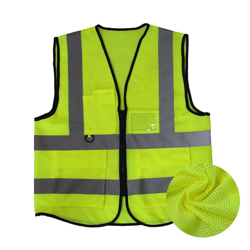 High-Visibility Reflective Safety Vest for Traffic and Construction Workers
