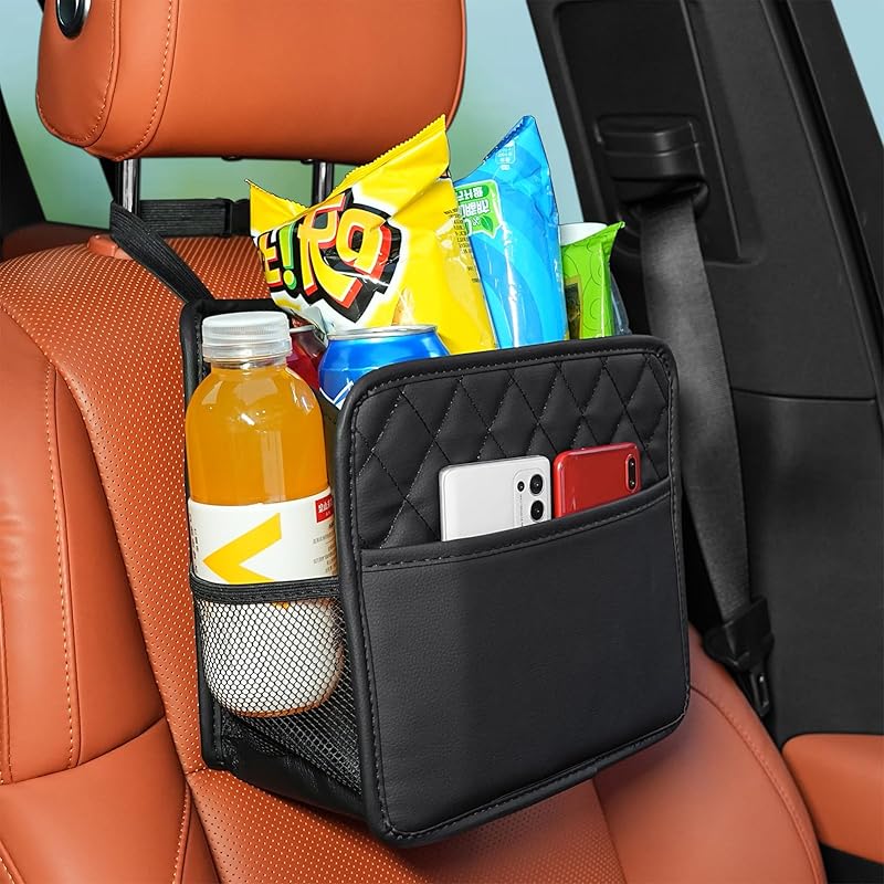 Car Seat Back Hanging Bag Car Document Holder Multi-Pocket Bottle Bag Storage Box Organizer Travel Tidy Pouch Pocket Kids