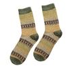 Winter Square Block Crew Length Square Block Wool Breathable Men Socks Vintage Ethnic Style Moisture Wicking