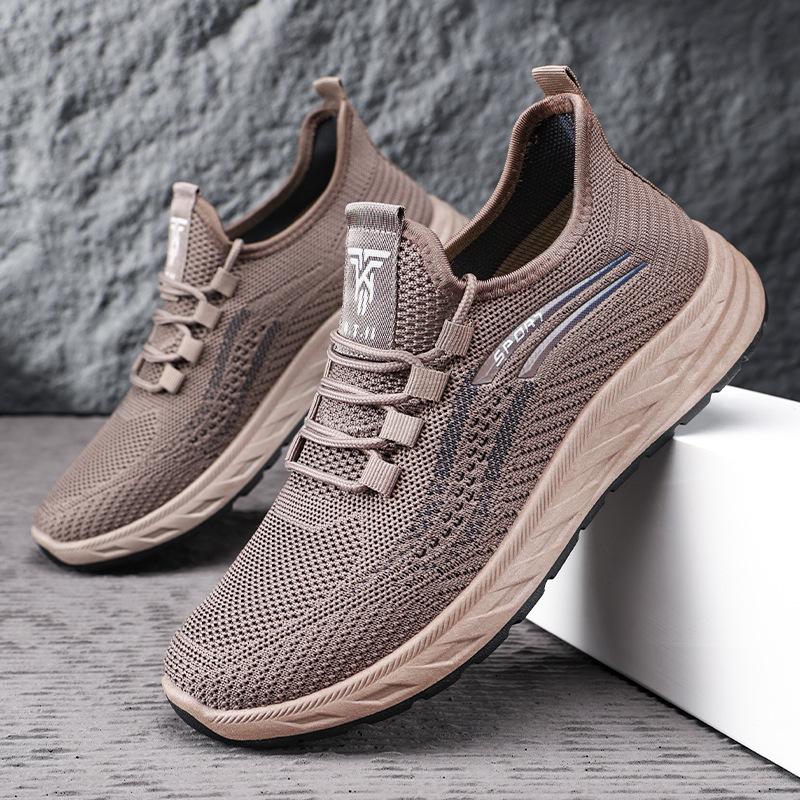 

Shoes Women s Shoes Couple Flying Weaving Casual Shoes Light and Breathable Mesh Shoes Soft Soles Comfortable Single Shoes Light Mouth Sneakers 44