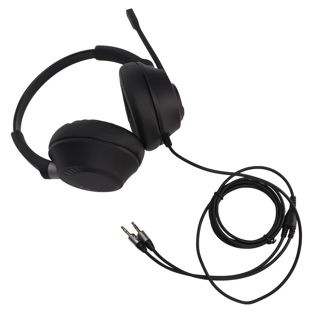 Cell Phone Headset Noise Canceling Dual 3.5mm Jack Low Distortion Communication Computer Headset with Microphone